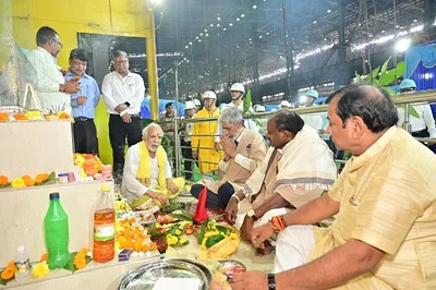 ಭಿಲಾಯ್ ಉಕ್ಕು ಕಾರ್ಖಾನೆಗೆ ಕೇಂದ್ರ ಸಚಿವ hd ಕುಮಾರಸ್ವಾಮಿ ಭೇಟಿ  ಪರಿಶೀಲನೆ