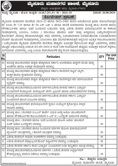 ಮೈಸೂರು ಮಹಾನಗರ ಪಾಲಿಕೆ  ಮೈಸೂರು